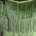 Hutch Crepe Fringe Jumpsuit Mint Green Size 4