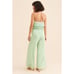 Hutch Crepe Fringe Jumpsuit Mint Green Size 4