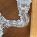 Vintage pair of Double Candlestick Holder Set With Silver Floral Overlay & Trim