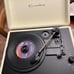 Crosley White Leather Record Player