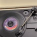 Crosley White Leather Record Player
