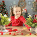 2PCS Small Christmas Tree,Tabletop Mini Xmas Tree,9 Artificial Little Potted fo