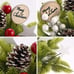 2PCS Small Christmas Tree,Tabletop Mini Xmas Tree,9 Artificial Little Potted fo