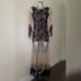 Elegant Black and Nude Sheer Dress