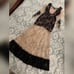 Elegant Black and Nude Sheer Dress