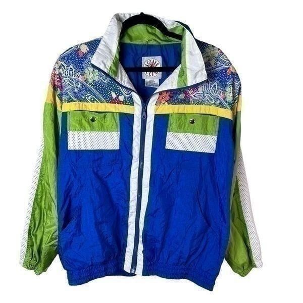 Vintage Active Club Women's Windbreaker Sz L