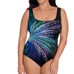Swim Solutions PALM IN PALM Firework Print tummy control One-Piece Swimsuit-16