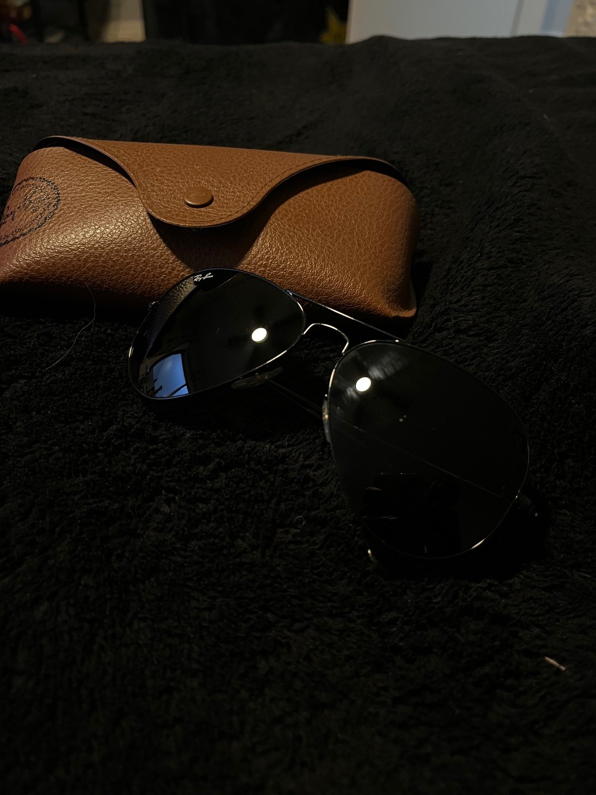 Rayban aviators total black
