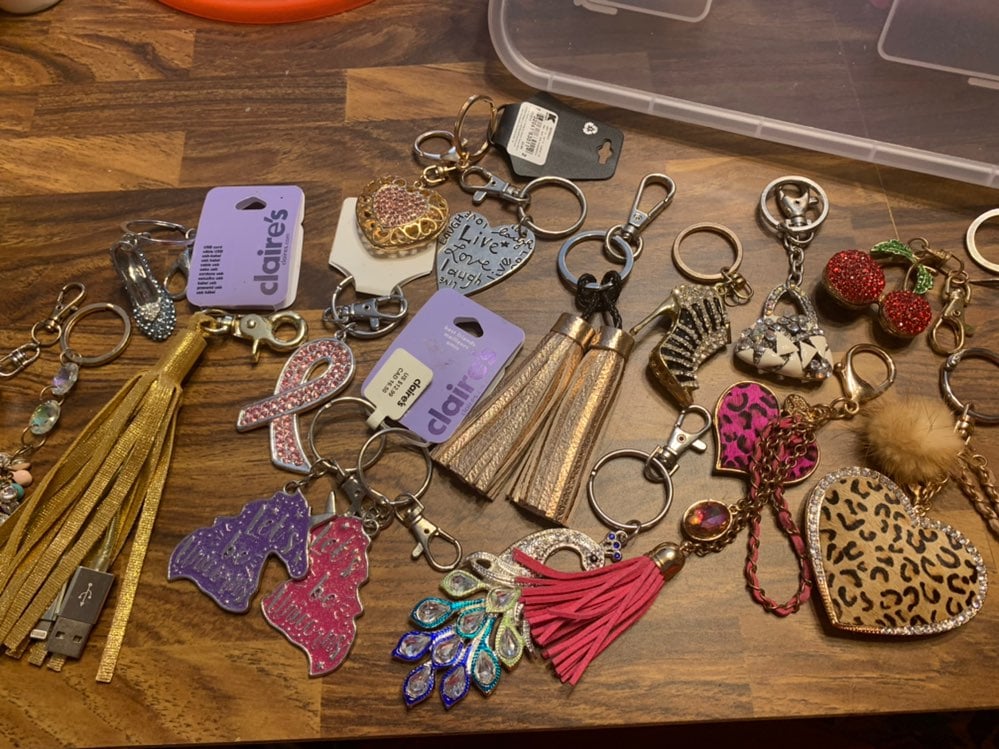Bundle Lot of 18 of Keychains/Bag Charms