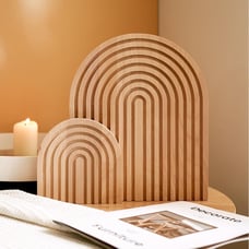 NEW Wood Rainbow Arch Boho Decor ( Wall Shelf, Fireplace Mantel, Counter, Table