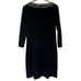 TOMMY BAHAMA | Women's Large Black Silver Darcy Ponte Knit Beaded Dress