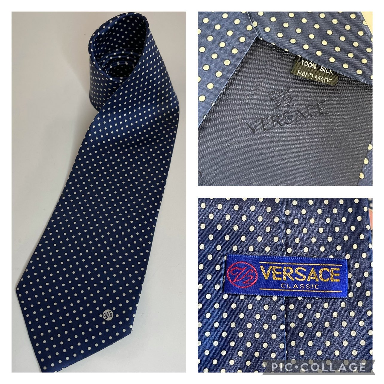 Versace Classic V2 Silk Handmade Neck Tie