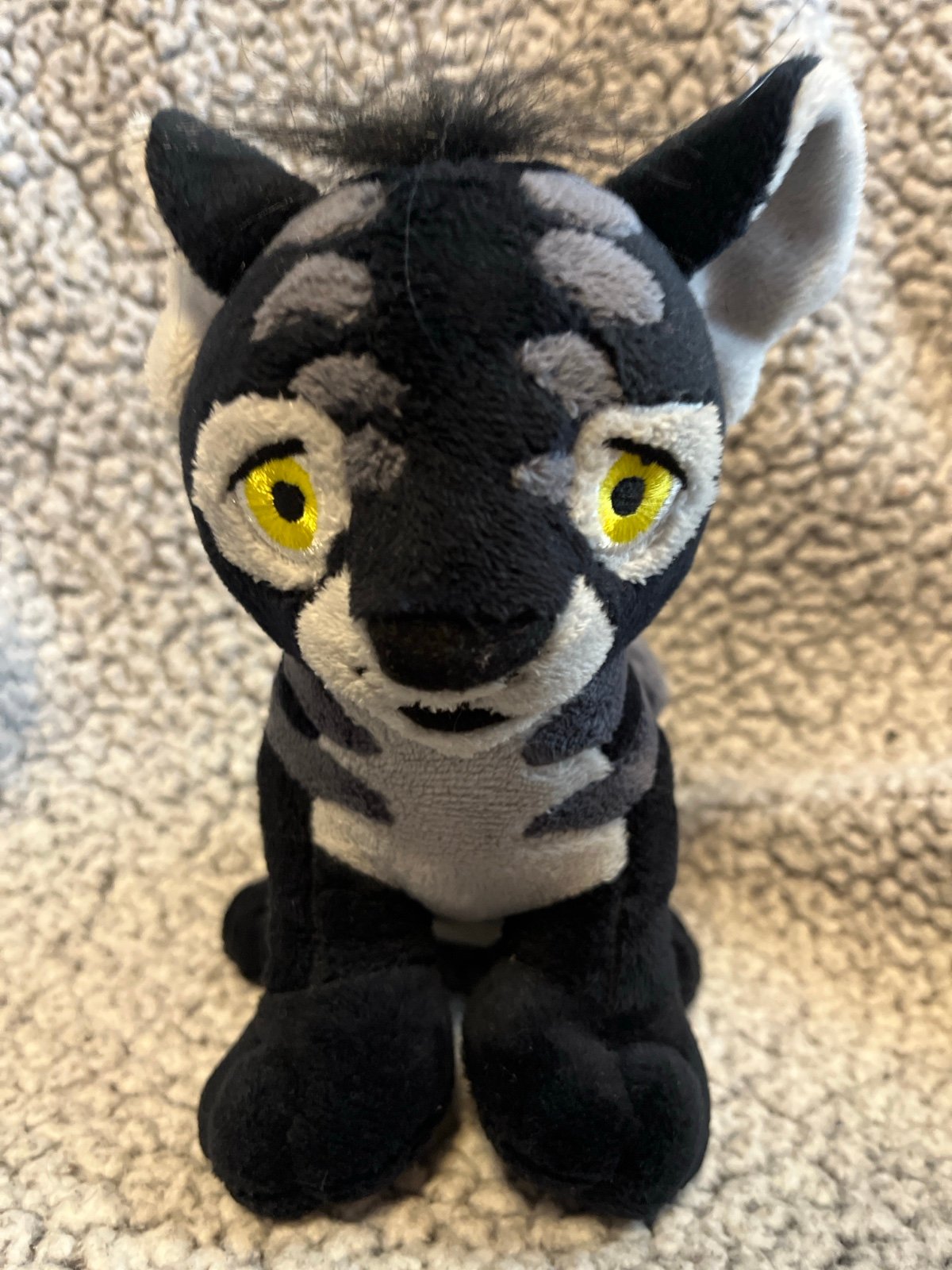Neopets Black Gray Shadow KOUGRA Standing Plush Stuffed Animal RARE Friend S4