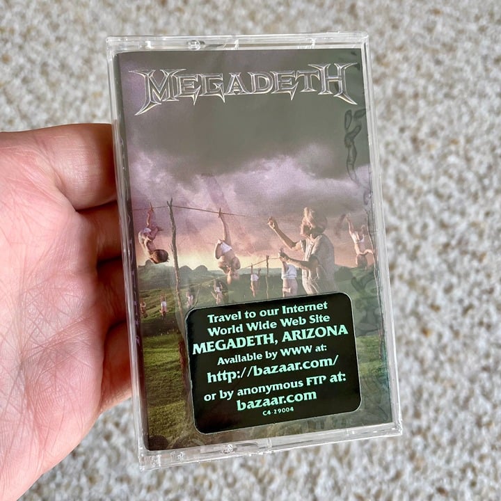 Megadeth Youthanasia 1994 Cassette BRAND NEW 1st Original Press ! Super Rare !