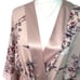 Soma Robe Womens Size XL Lightweight Kimono Style Polyester Spandex Floral Pink