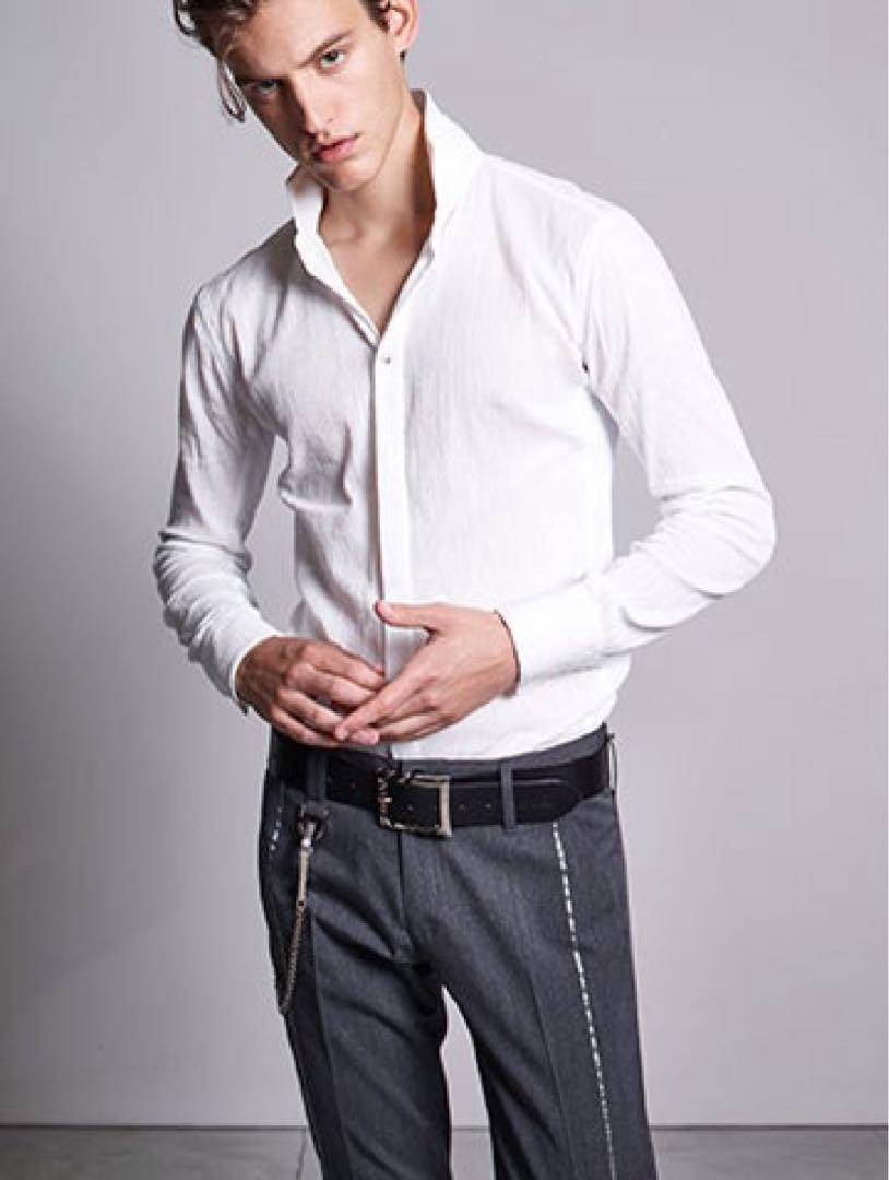 Kiryu Kiryu Design Shirt, White, Size M, YOSHIKI