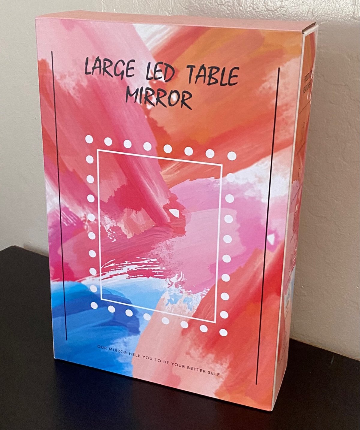 Large LED Table Mirror