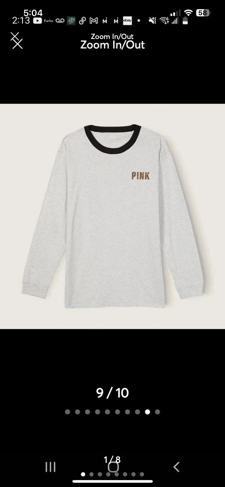 Victoria secret leopard dog campus long sleeve tee shirt XXL **LIMITED EDITION**