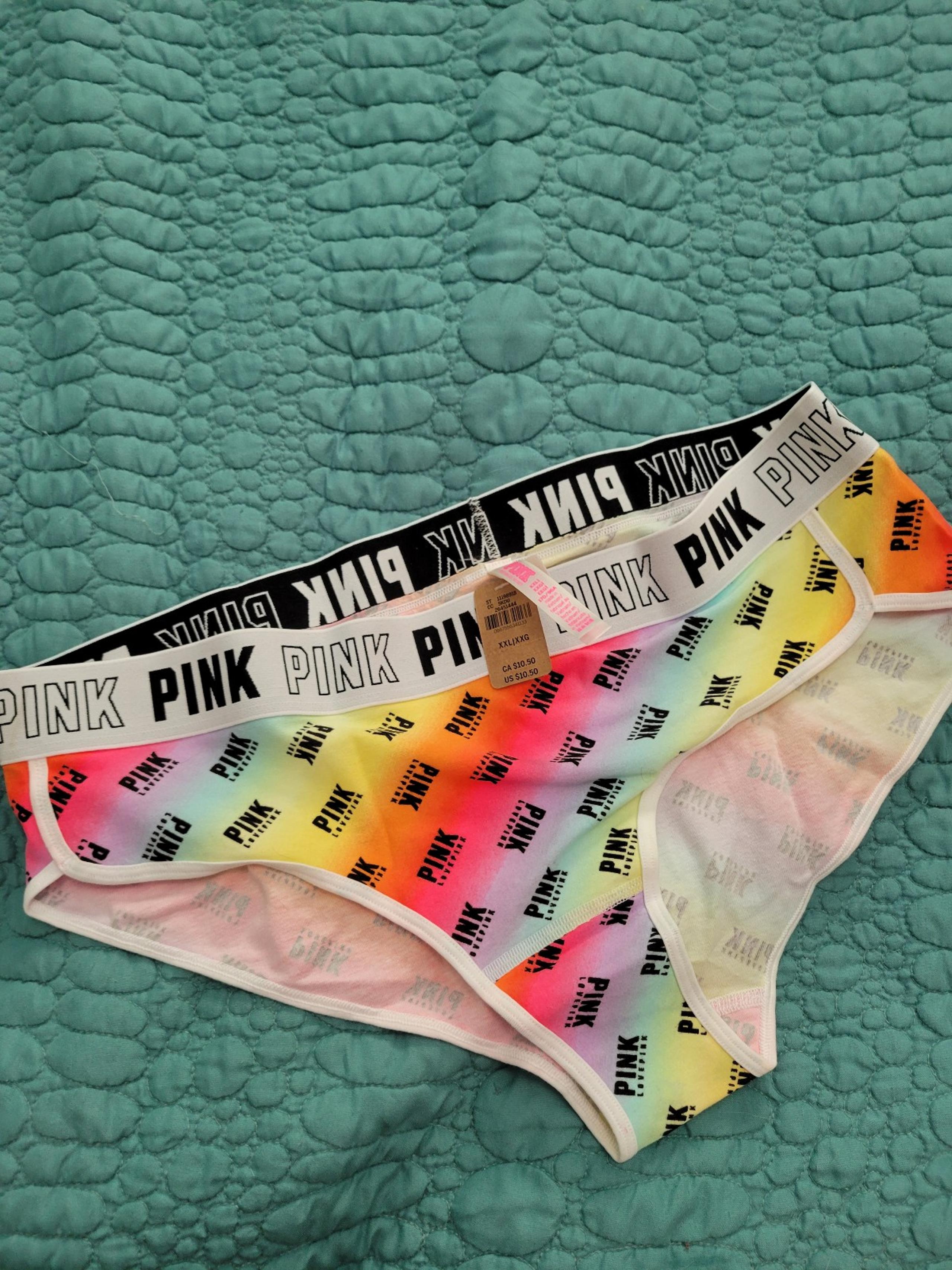 PINK boy short undies sz xxl PRIDE rainbow