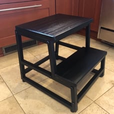 Wooden Step Stool, Heavy Duty Step Stools for Adults with 500 LB Load Capacity