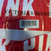 Victoria Secret Pink red sherpa blanket