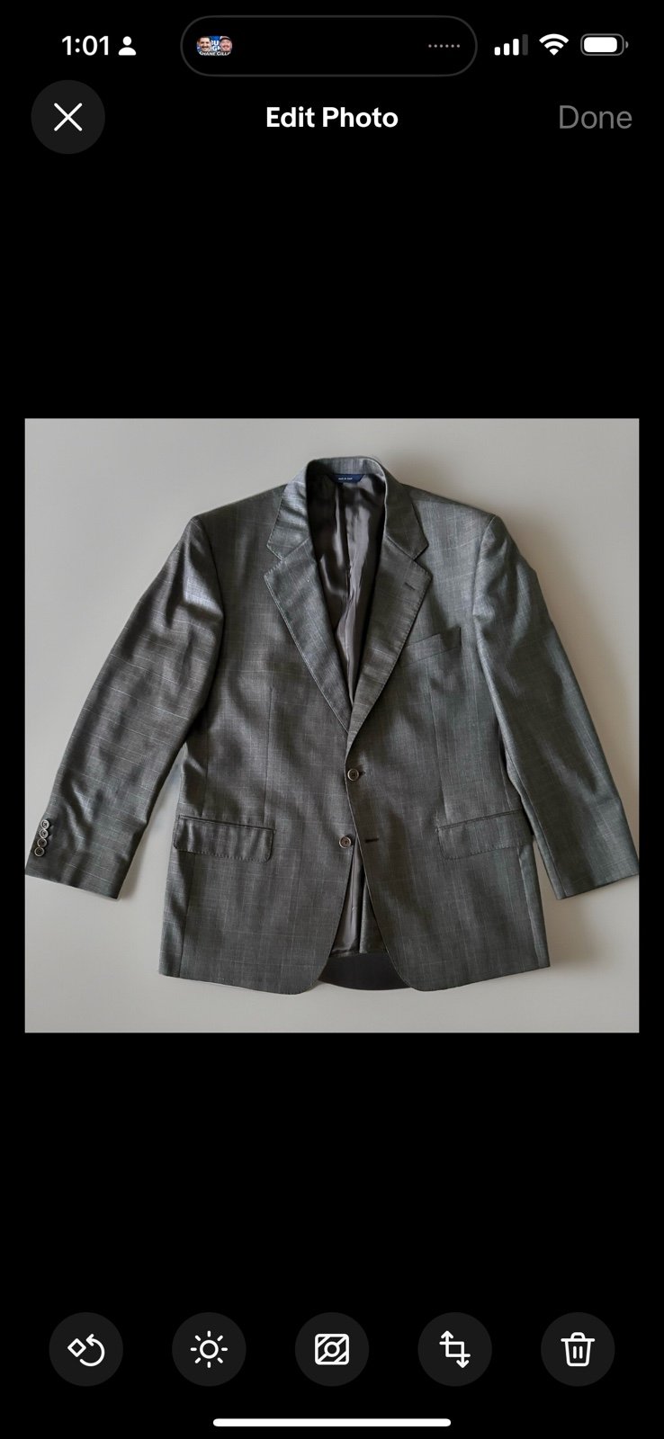 Brooks Brothers Loro Piana Supper 100s Regent Glen Plaid Blazer Jacket Italy 45R