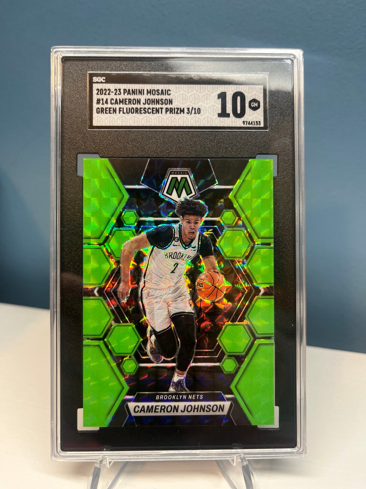 Cam Johnson Green Flourescent SGC 10