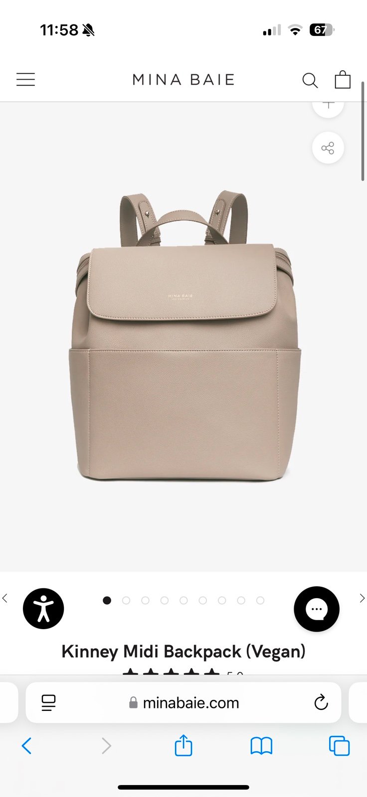 mina baie diaper bag
