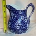SWEET Vintage Crownford Staffordshire BLUE CALICO 6 inch Pitcher