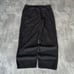 Vintage Y2K Baggy Black Linen Casual Lightweight Dress Pants