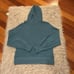 Athleta is womens teal tencel waffle soft hooded sweatshirt
