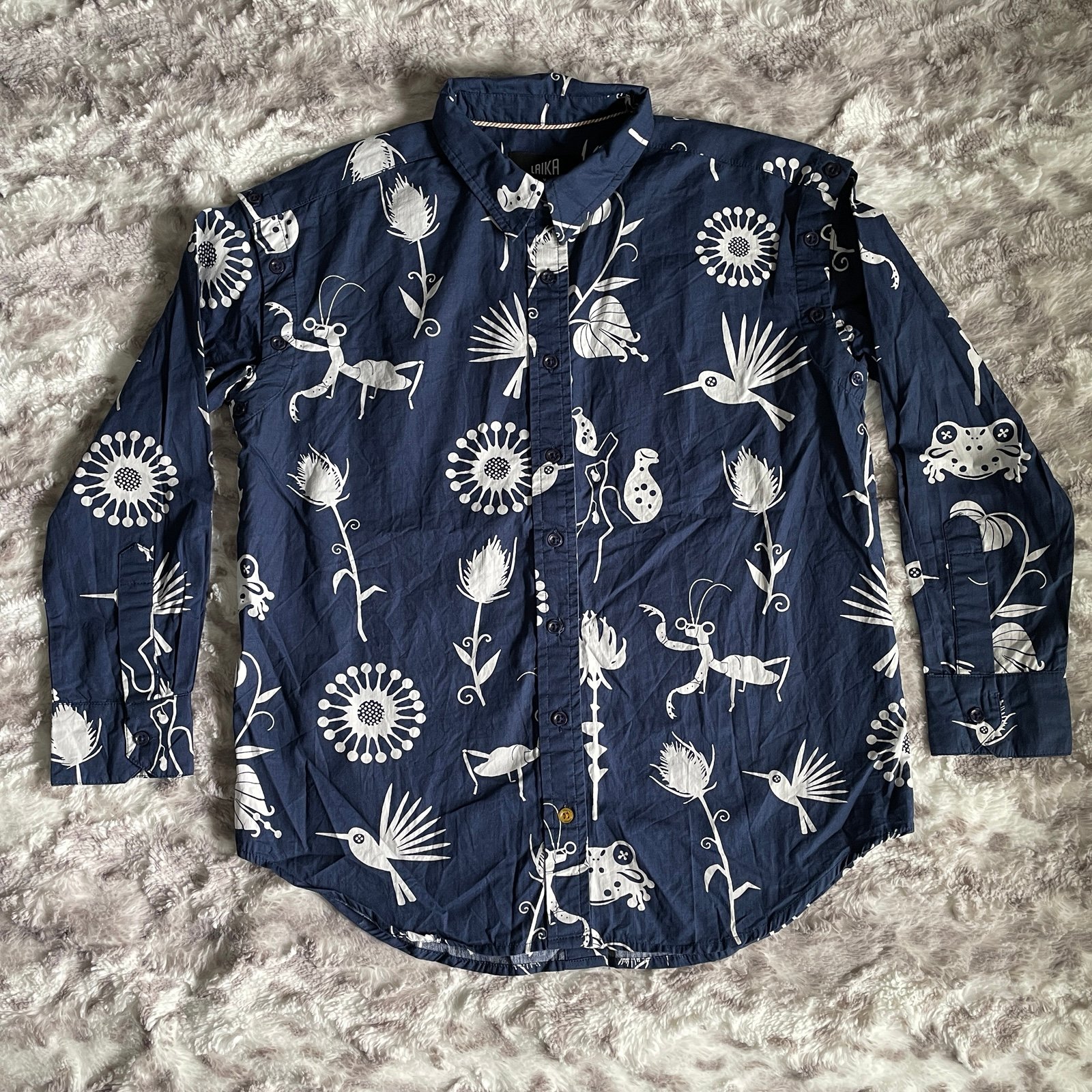Wildfang Coraline Convertible Sleeve Button Up