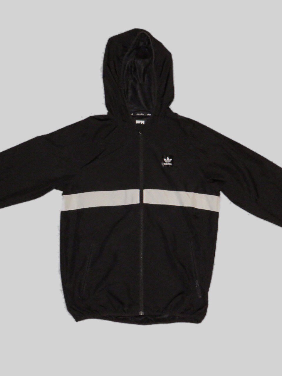 Adidas Black Windbreaker