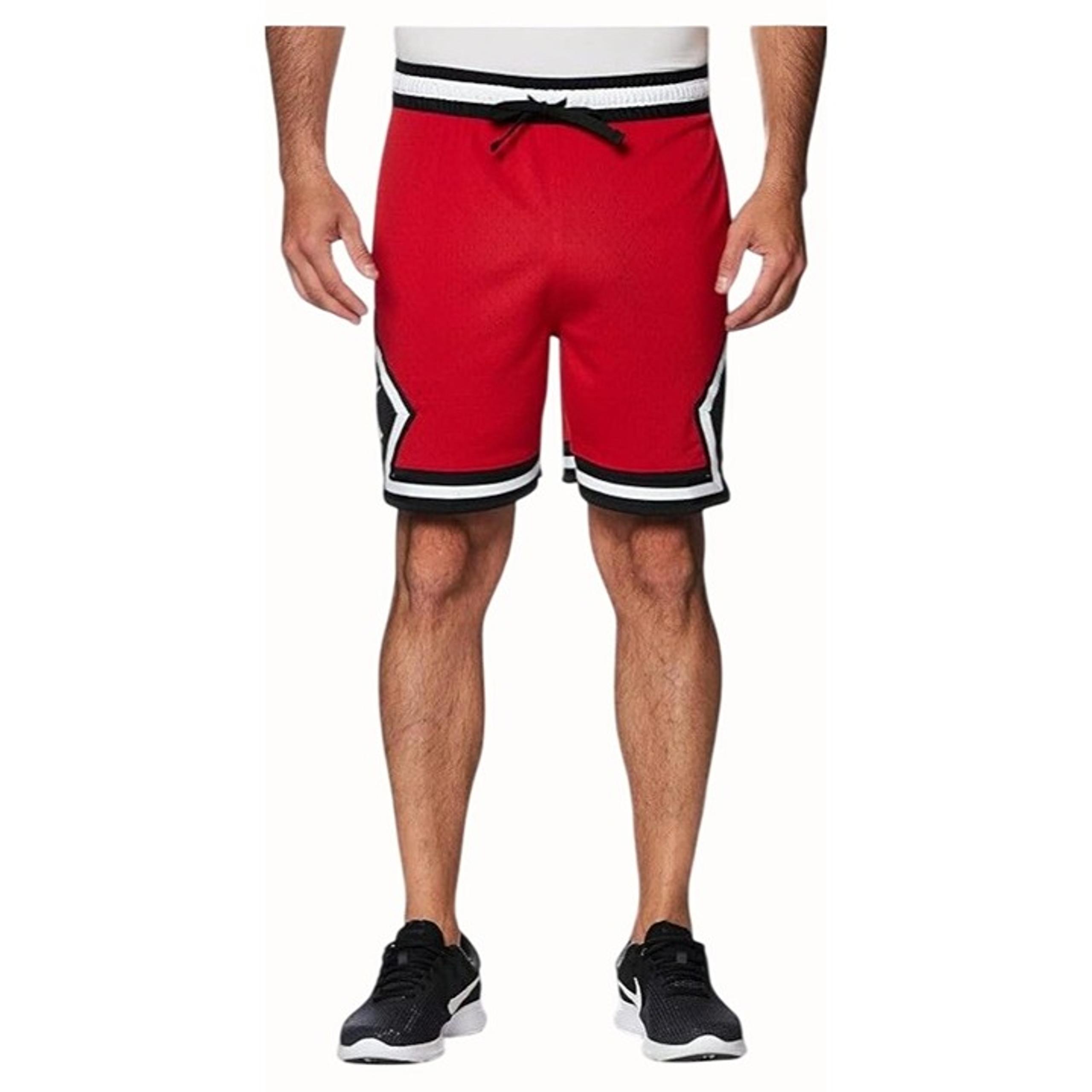 Nike Jordan Dri FIT Sport Diamond Basketball Shorts Red White Men NEW Large