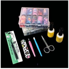2 boxes nail foild ,glues and all the ac