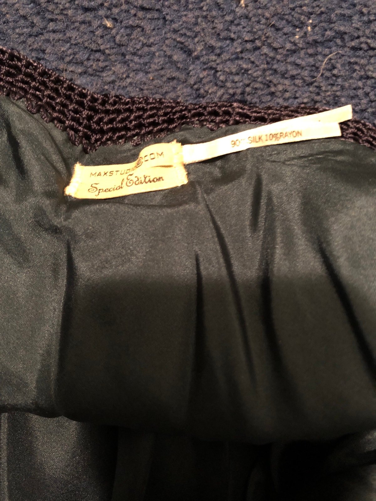 silk Chiffon embellished in velvet skirt