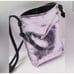 NWOT77 FREE PEOPLE Glitter Damsel crossbody bag metallic purple 100% leather