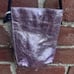 NWOT77 FREE PEOPLE Glitter Damsel crossbody bag metallic purple 100% leather