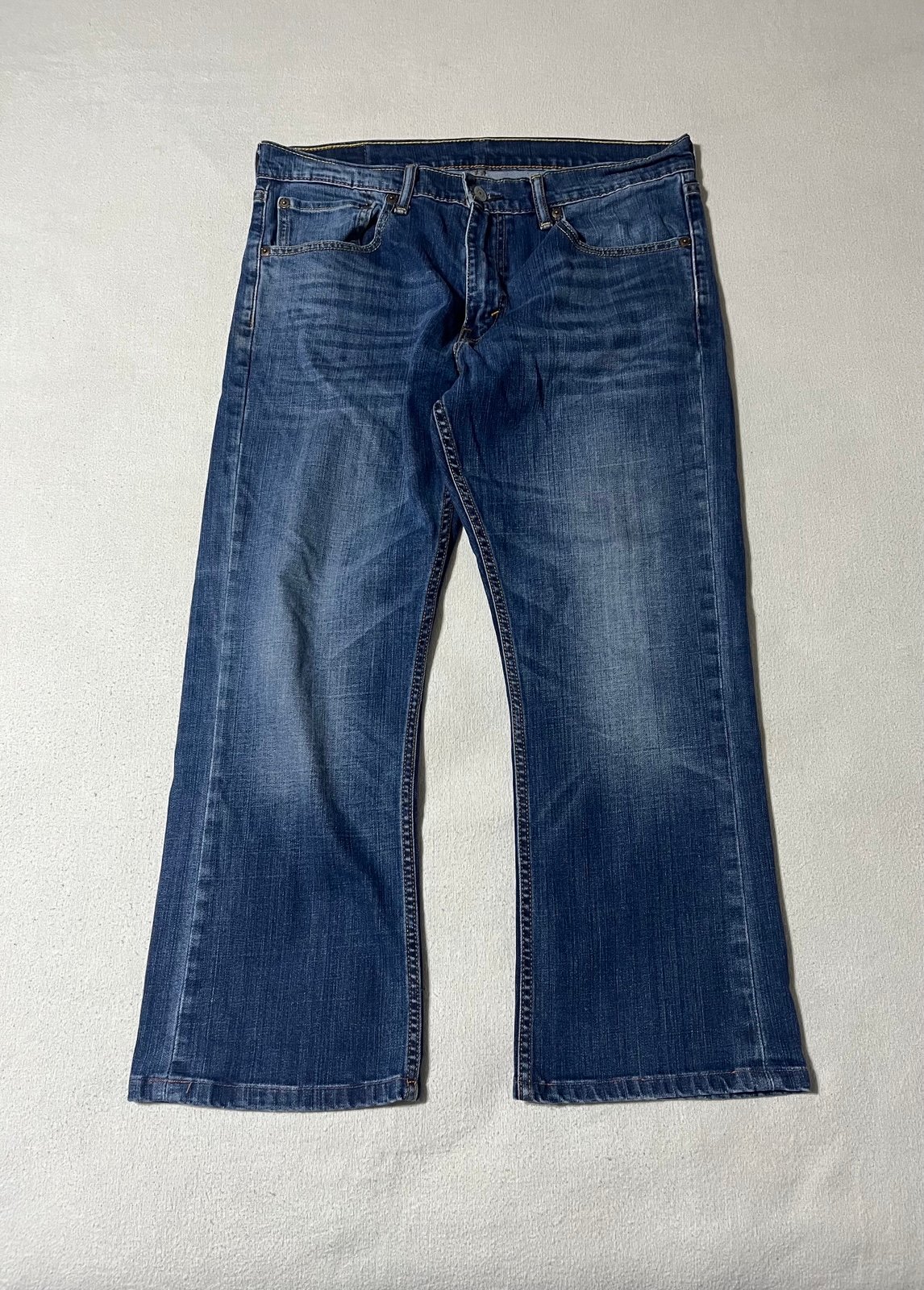 Levis 527 Mens 34x25 Boot Cut Denim Blue Jeans Bootcut