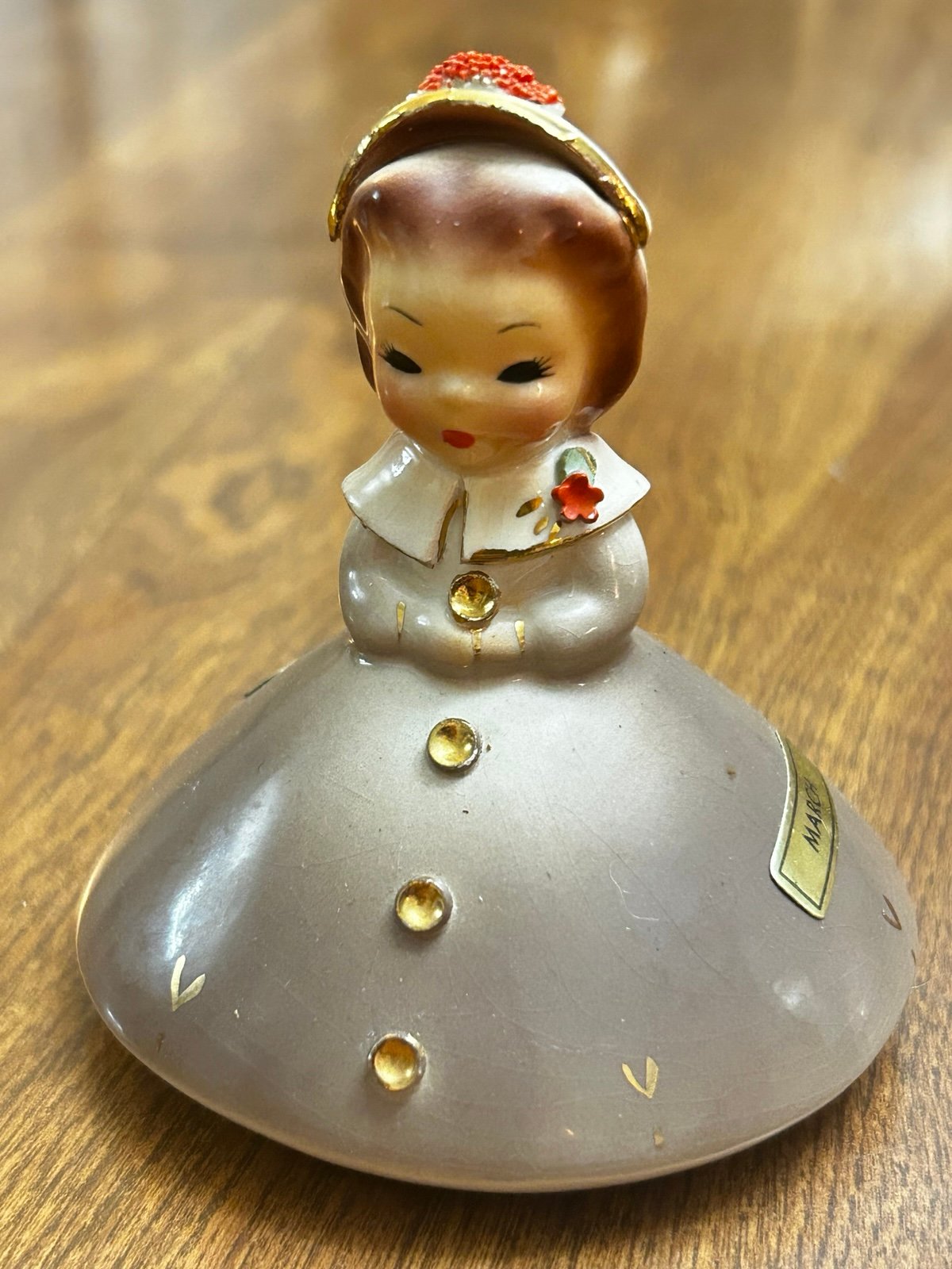 Vintage Joseph Original Figurine Doll of the Month March Made in California