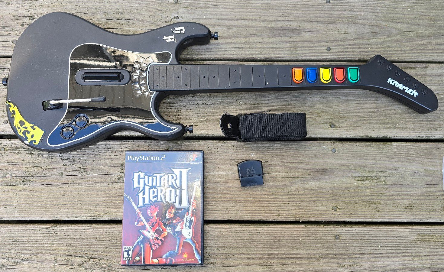 Sony Playstation 2 Guitar Hero Kramer Striker Guitar Bundle