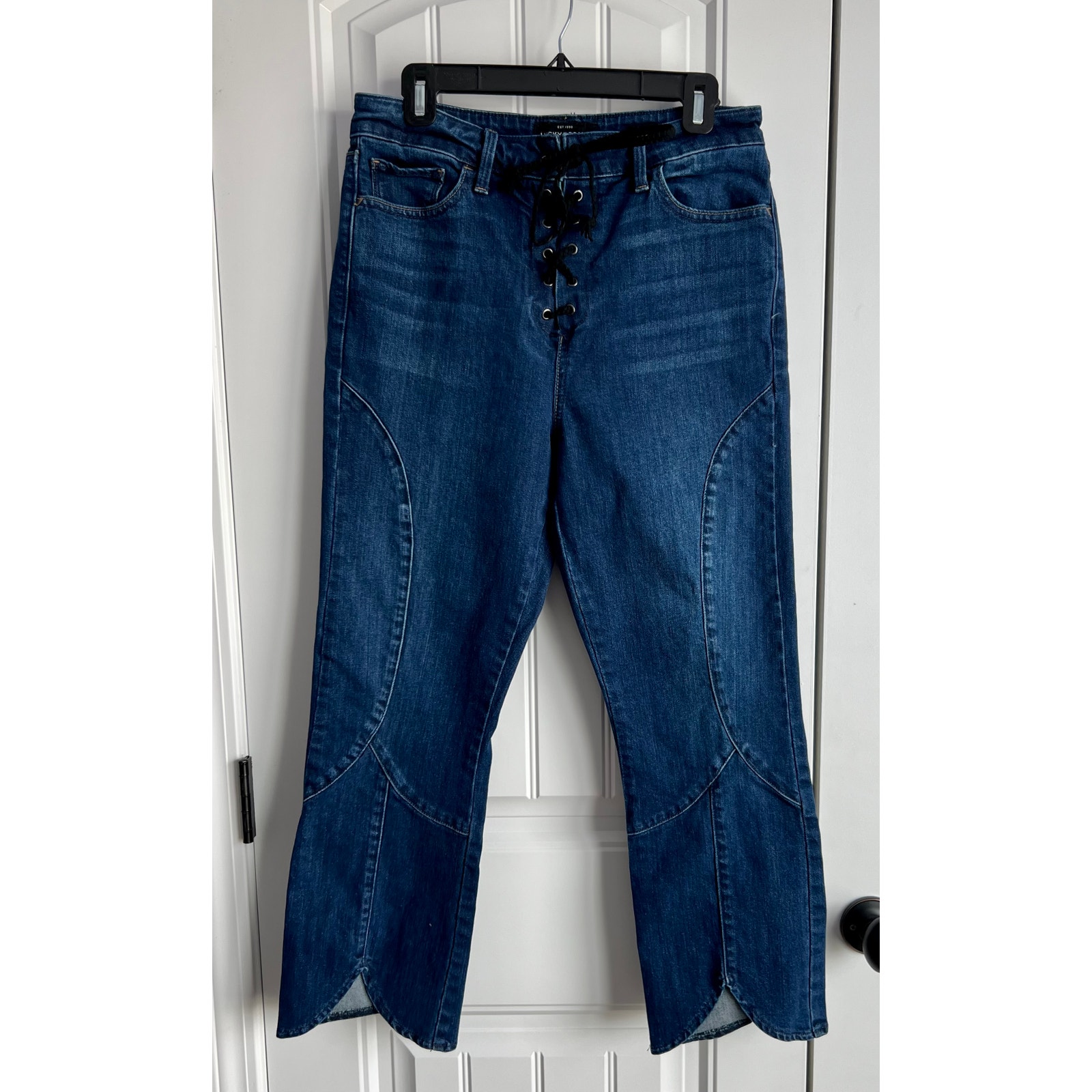 Lucky Brand Jeans - Lace Up Bridgette Crop Flare - Size 8