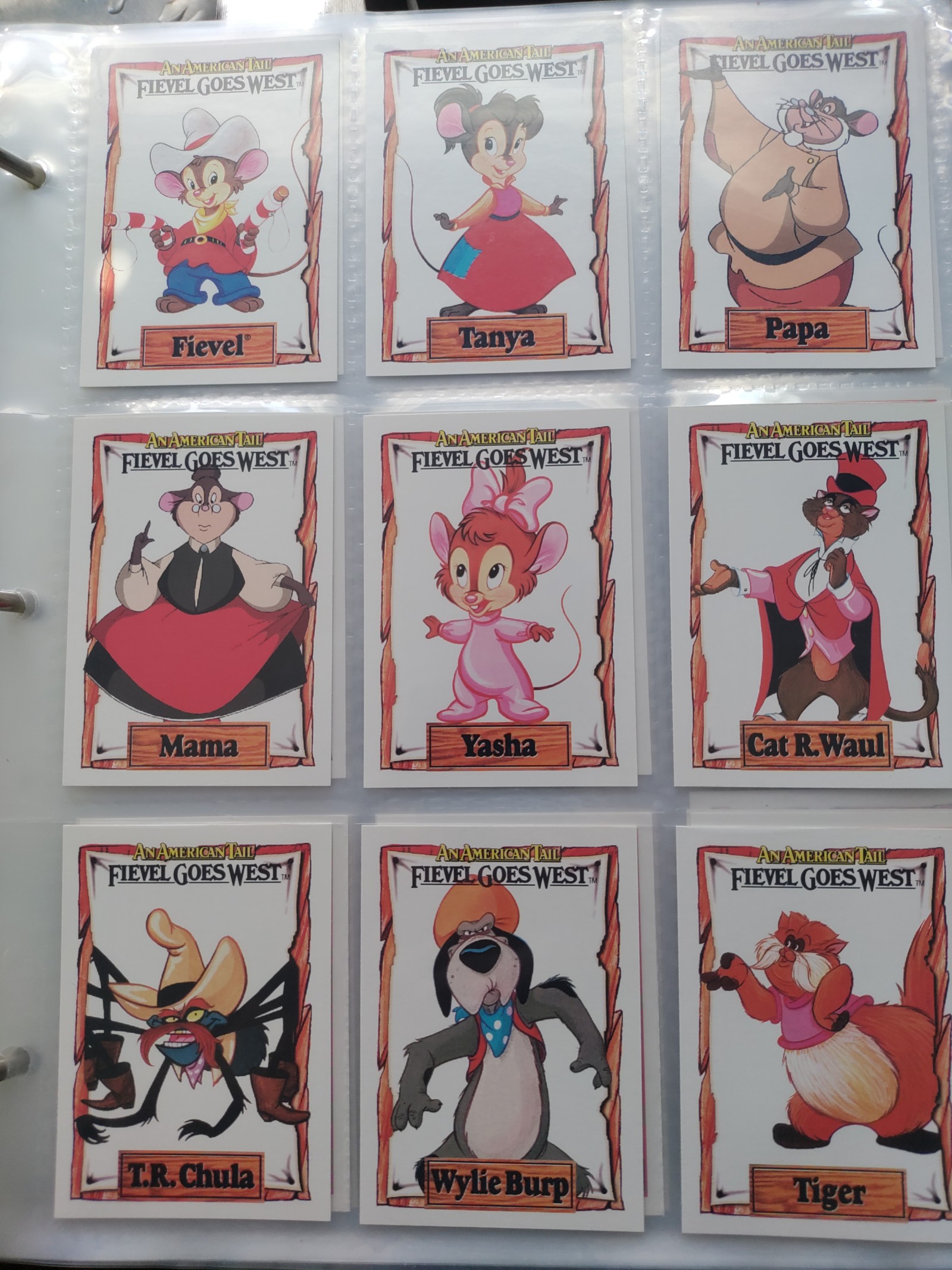 Feivel goes West full card set with holograms