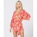 L*Space Pfeiffer Mini Wrap Dress Coverup in Into The Tropics PFEDR21 Large L NEW