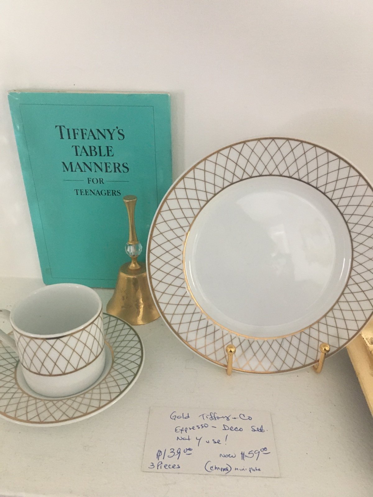 Tiffany &Co. manners tea sets Each 99 flower plate 69