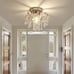 Chrome Crystal Chandelier Ceiling Lights Modern Fixture Flush Mount Mini Kitchen