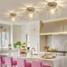 Chrome Crystal Chandelier Ceiling Lights Modern Fixture Flush Mount Mini Kitchen