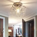 Chrome Crystal Chandelier Ceiling Lights Modern Fixture Flush Mount Mini Kitchen