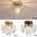 Chrome Crystal Chandelier Ceiling Lights Modern Fixture Flush Mount Mini Kitchen