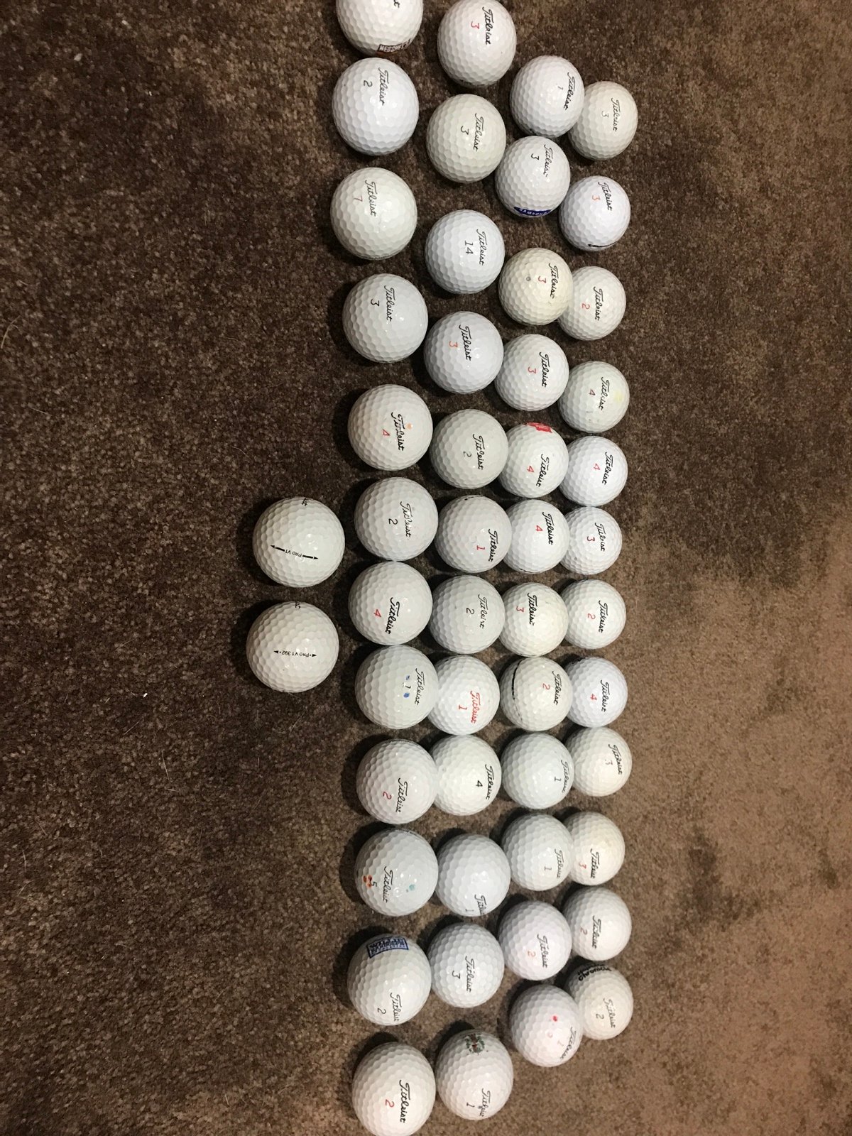 Titleist golf balls lot of 50